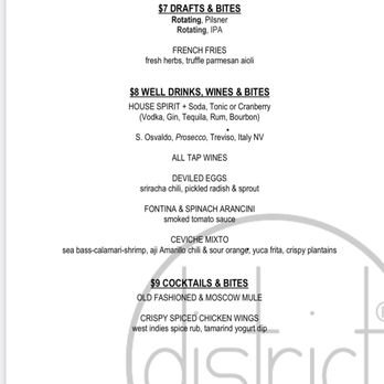 District - Happy hour menu - Tapas/Small Plates Near Me - San Jose, California District - Happy hour menu - Tapas/Small Plates Near Me - San Jose, California
