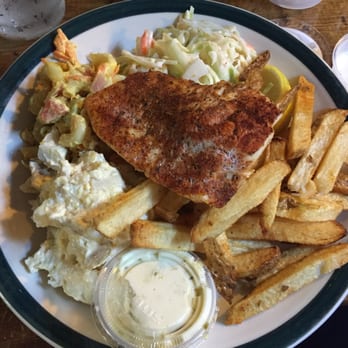 Gene McCarthy's - Cajun baked "Fish Fry" with tons of sides - this is a half order! - American Near Me - Buffalo, New York Gene McCarthy's - Cajun baked "Fish Fry" with tons of sides - this is a half order! - American Near Me - Buffalo, New York