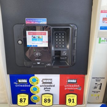 ampm - a close up of a pay phone at a gas station - Convenience Stores Near Me - Arcadia, California