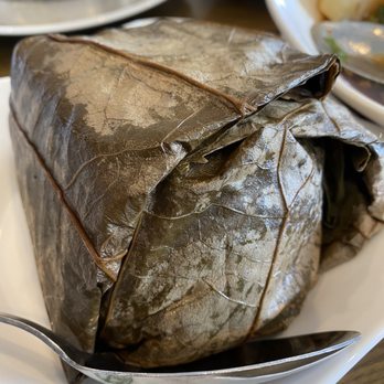 Tim Ho Wan - BBQ chicken and sticky rice wrapped in lotus leaf - Dim Sum Near Me - Katy, Texas Tim Ho Wan - BBQ chicken and sticky rice wrapped in lotus leaf - Dim Sum Near Me - Katy, Texas