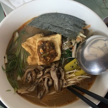 Toki Underground - Vegetarian ramen + shiitake mushrooms and miso chili paste (on the side) -- consider skipping the kale - Ramen Near Me - Washington, DC, District of Columbia Toki Underground - Vegetarian ramen + shiitake mushrooms and miso chili paste (on the side) -- consider skipping the kale - Ramen Near Me - Washington, DC, District of Columbia