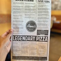 Arni's Restaurant - Menu