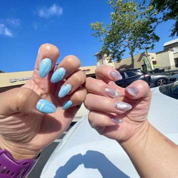 Elegant Nails & Spa - Blue and silver cat eye nails by Rachel & Leo - Nail Salons Near Me - Escondido, California Elegant Nails & Spa - Blue and silver cat eye nails by Rachel & Leo - Nail Salons Near Me - Escondido, California