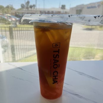 Tsaocaa - Peach Grapefruit & Peach Green Tea W. Jelly - Bubble Tea Near Me - Neptune Beach, Florida