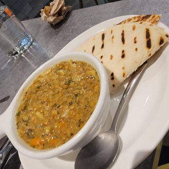 Lemon Zest - Lentil Soup with pita bread - Mediterranean Near Me - Azusa, California