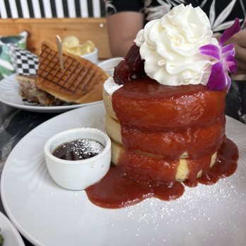 MIAM Cafe - Cheese and Guava Pancakes - Breakfast & Brunch Near Me - Miami, Florida