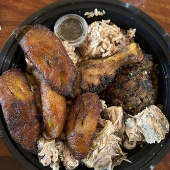 Back A Yard Caribbean Grill - Jerk Chicken and Pork Combo - Caribbean Near Me - Campbell, California