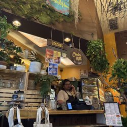 Yuko Kitchen Miracle Mile - Place order at counter, take a number, find a table inside (only 3) or outside in the leafy patio