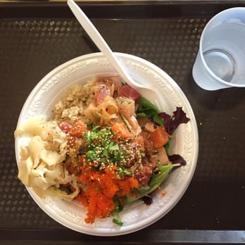 PokiNometry - Half-half with tuna, salmon, and yellowtail - Japanese Near Me - Anaheim, California PokiNometry - Half-half with tuna, salmon, and yellowtail - Japanese Near Me - Anaheim, California