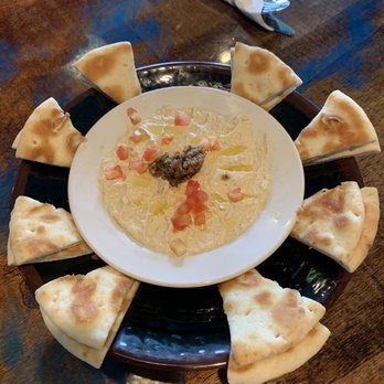 Basil Mediterranean Cafe - Roasted Garlic Hummus - Sandwiches Near Me - Oklahoma City, Oklahoma
