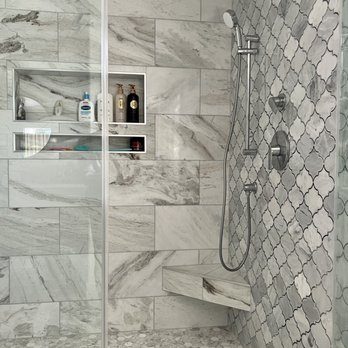 Fine Builders - a walk in shower with a glass door - General Contractors Near Me - Tarzana, California Fine Builders - a walk in shower with a glass door - General Contractors Near Me - Tarzana, California