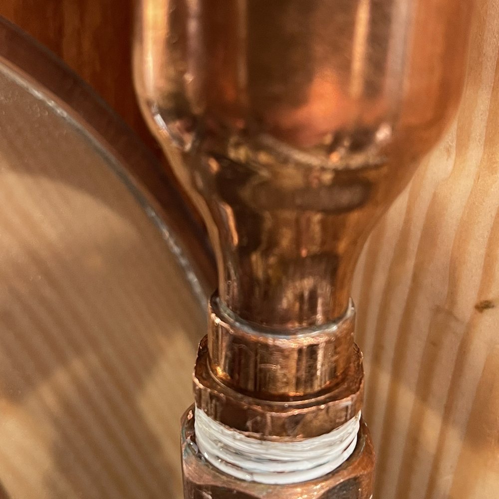 Left side of threading water is seeping up through the Teflon which they wouldn't warranty because it was "my part". Left side of threading water is seeping up through the Teflon which they wouldn't warranty because it was "my part".