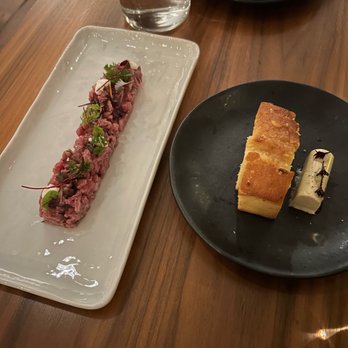 Persimmon - Beef tartare, cornbread - New American Near Me - Providence, Rhode Island