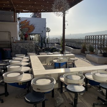 Bitter Root Pottery - Rooftop seating - Paint-Your-Own Pottery Near Me - Los Angeles, California Bitter Root Pottery - Rooftop seating - Paint-Your-Own Pottery Near Me - Los Angeles, California