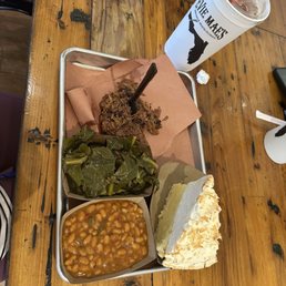 The SloppyChop greens baked beans and delicious coconut cream pie The SloppyChop greens baked beans and delicious coconut cream pie