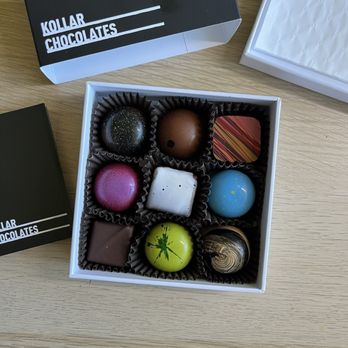 Kollar Chocolates - Box of 9 chocolates - Ice Cream & Frozen Yogurt Near Me - Yountville, California