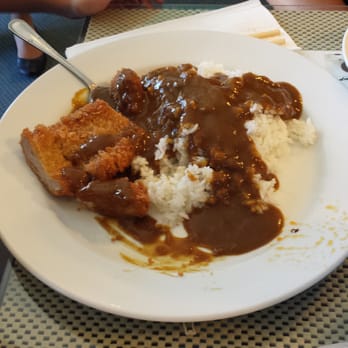 Ducks - Pork cutlet curry...picture was taken after sauce was poured on rice - Japanese Curry Near Me - San Gabriel, California Ducks - Pork cutlet curry...picture was taken after sauce was poured on rice - Japanese Curry Near Me - San Gabriel, California