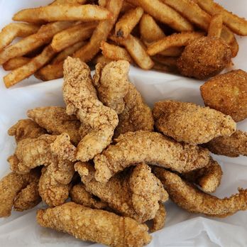 JT Cajun - Fish Nuggets with fries - Seafood Near Me - Garland, Texas JT Cajun - Fish Nuggets with fries - Seafood Near Me - Garland, Texas