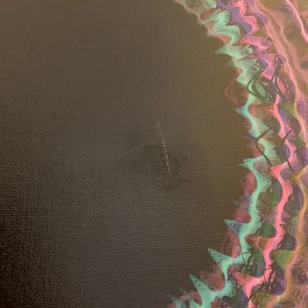 Gonzalez Framing - Scratch right in the middle of our art and damage from employee rubbing it - Framing Near Me - Ventura, California