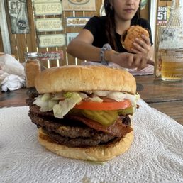 Double cheese burger
