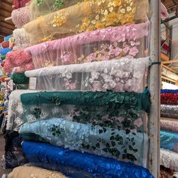 Tulle with beautiful embroidery and appliques Tulle with beautiful embroidery and appliques