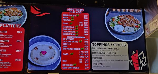 Menu photo 1 Alpha's Shawarma Toronto, ON