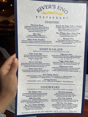 Menu photo 3 River's End Restaurant Bryson City, NC