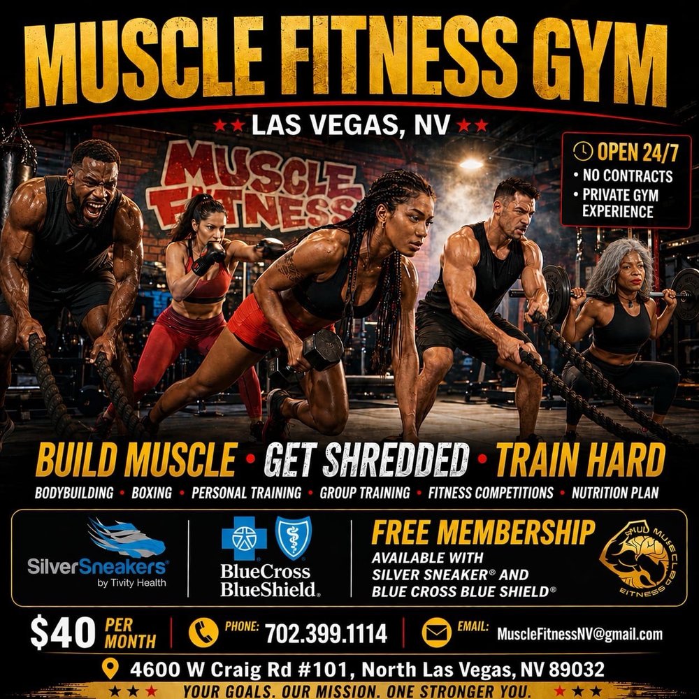 Muscle Fitness Gym Logo