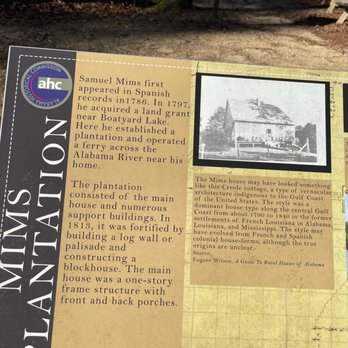 Fort Mims - Mims Plantation Info - Parks Near Me - Stockton, Alabama