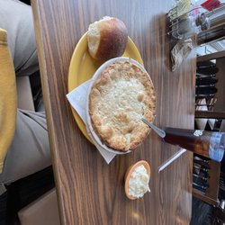 The Overlook Restaurant - Chicken pot pie with a side of mashed potato's