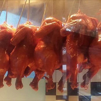 Din Ho Chinese BBQ - The marinated chicken hung up for display. - Barbeque Near Me - Austin, Texas Din Ho Chinese BBQ - The marinated chicken hung up for display. - Barbeque Near Me - Austin, Texas