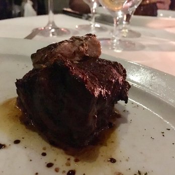 Steak 48 - My half of the filet with foie gras - Steakhouses Near Me - Houston, Texas