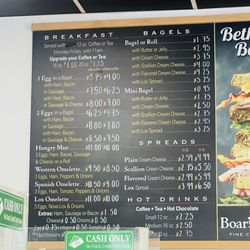 Bethpage Bagels - Menu