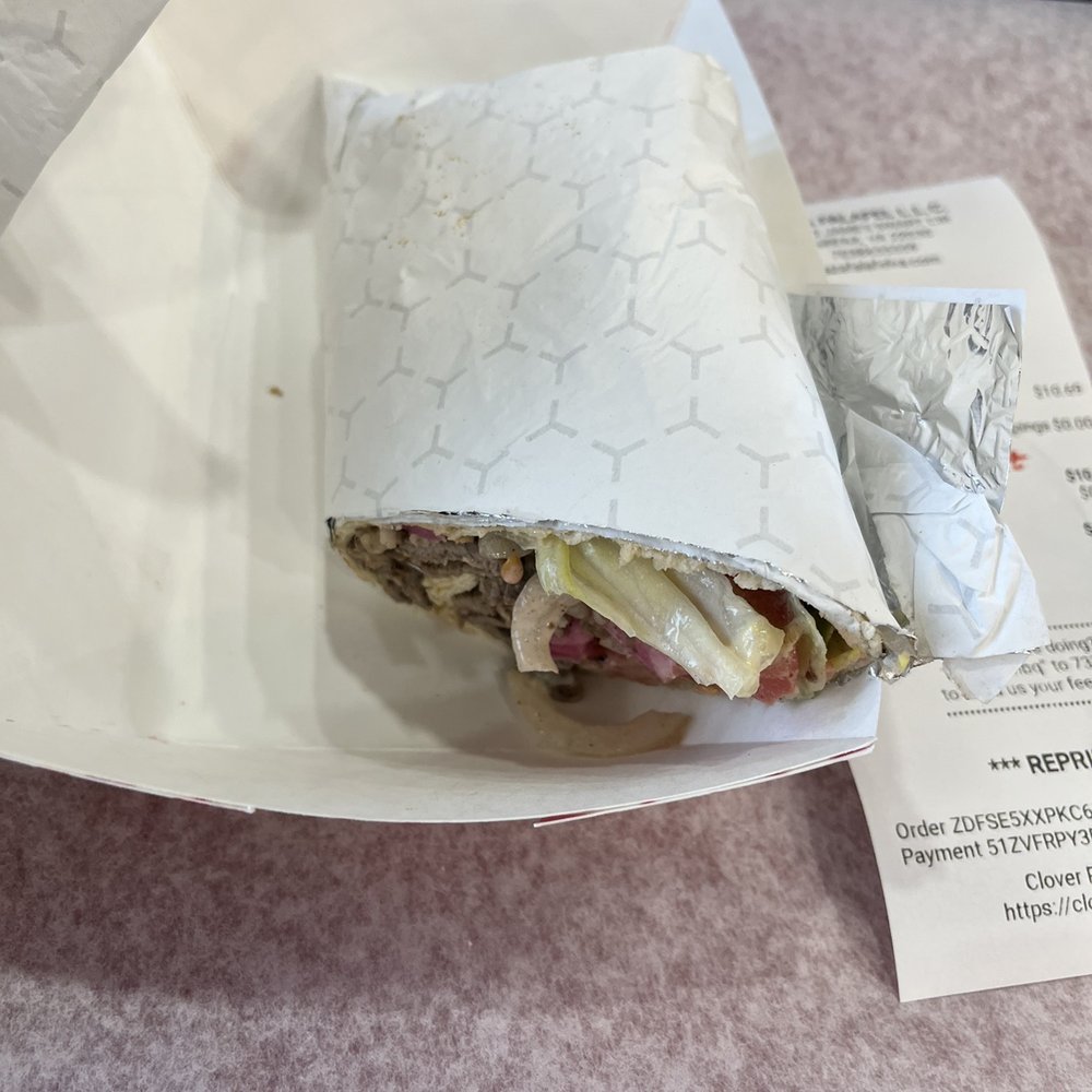 Lamb & Beef Shawarma wrap Lamb & Beef Shawarma wrap