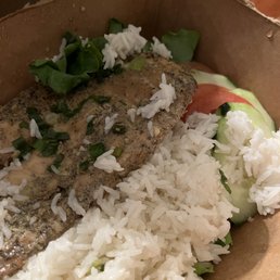 Grilled Chicken Steamed Rice - didn't taste grilled