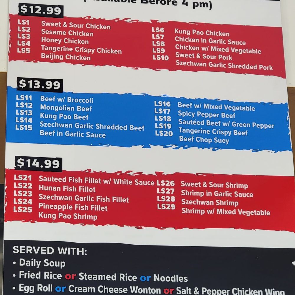 Chef K - Menu - Chinese Near Me - Murrieta, California