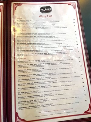 Menu photo 7 Palmer's San Francisco, CA
