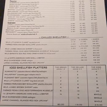 Water Grill - Bellevue - Menu page 2 (Sept 23) - Seafood Near Me - Bellevue, Washington