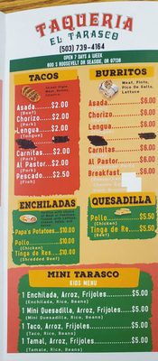 Menu photo 6 Taqueria El Tarasco Seaside, OR Menu photo 6 Taqueria El Tarasco Seaside, OR