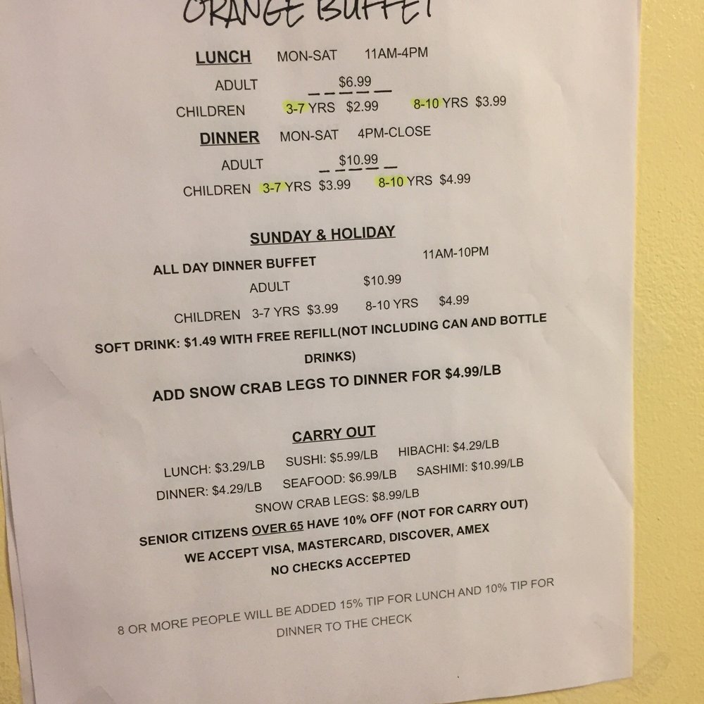 Orange Buffet - Sushi Bars Near Me - Orange Park, Florida Orange Buffet - Sushi Bars Near Me - Orange Park, Florida