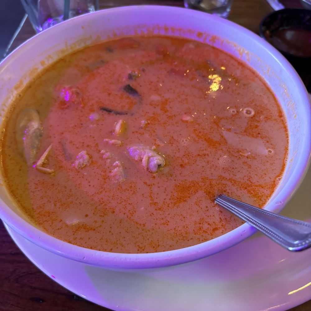 El Pelicano Restaurant & Lounge - Last option on the soup list. Forgot the name but it's the seafood soup with coconut broth - Seafood Near Me - Aurora, Colorado El Pelicano Restaurant & Lounge - Last option on the soup list. Forgot the name but it's the seafood soup with coconut broth - Seafood Near Me - Aurora, Colorado