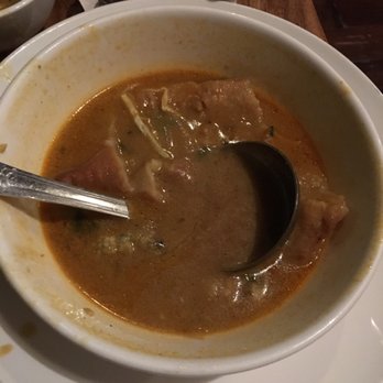 Burma Superstar - Half eaten samosa soup. - Burmese Near Me - Alameda, California