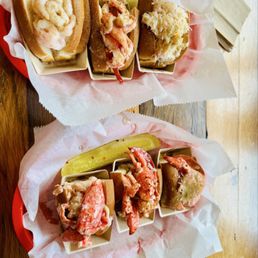 Shrimp Crab Roll Lobster Salad Roll Shrimp Crab Roll Lobster Salad Roll