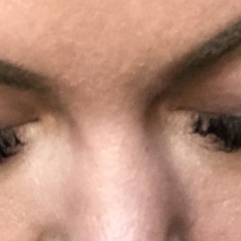 The Lash Lounge - One week after a "volume fill"  Notice the gaps near the outside edge. One lone lash hanging on for dear life. - Eyelash Service Near Me - Henderson, Nevada