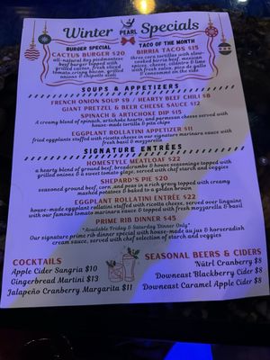 Menu photo 1 The Pearl Manchester, CT