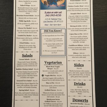 The Replay - Our new menu! - American Near Me - Cave Junction, Oregon The Replay - Our new menu! - American Near Me - Cave Junction, Oregon