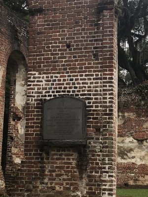 Old Sheldon Church Ruins by null