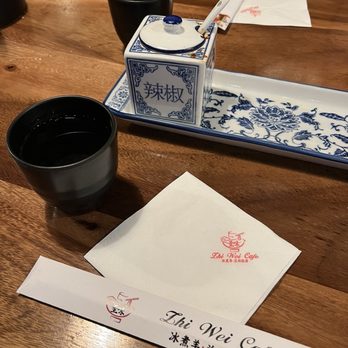Zhi Wei Cafe - Cold water in tea cup. Chili oil. - Chinese Near Me - Boston, Massachusetts Zhi Wei Cafe - Cold water in tea cup. Chili oil. - Chinese Near Me - Boston, Massachusetts