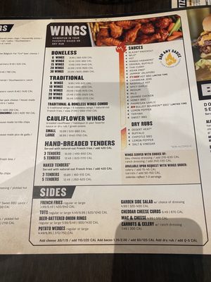 Menu photo 6 Buffalo Wild Wings Oxford, AL