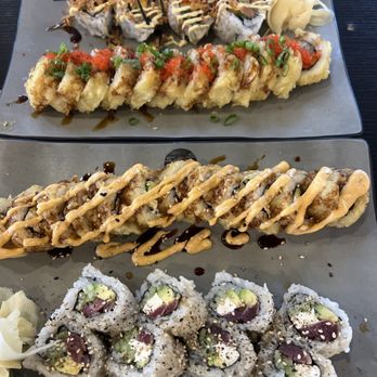 Sushi Ninja - Master Roll Vegas Roll Blackened Tuna Roll Black Widow Roll Two sushi lunch specials. Delicious! - Japanese Near Me - Vancouver, Washington Sushi Ninja - Master Roll Vegas Roll Blackened Tuna Roll Black Widow Roll Two sushi lunch specials. Delicious! - Japanese Near Me - Vancouver, Washington